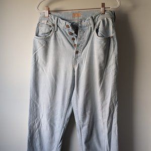 MOTHER Denim The Pixie Tomcat Ankle Jeans - Size 27 - Pina Colada Paradise
